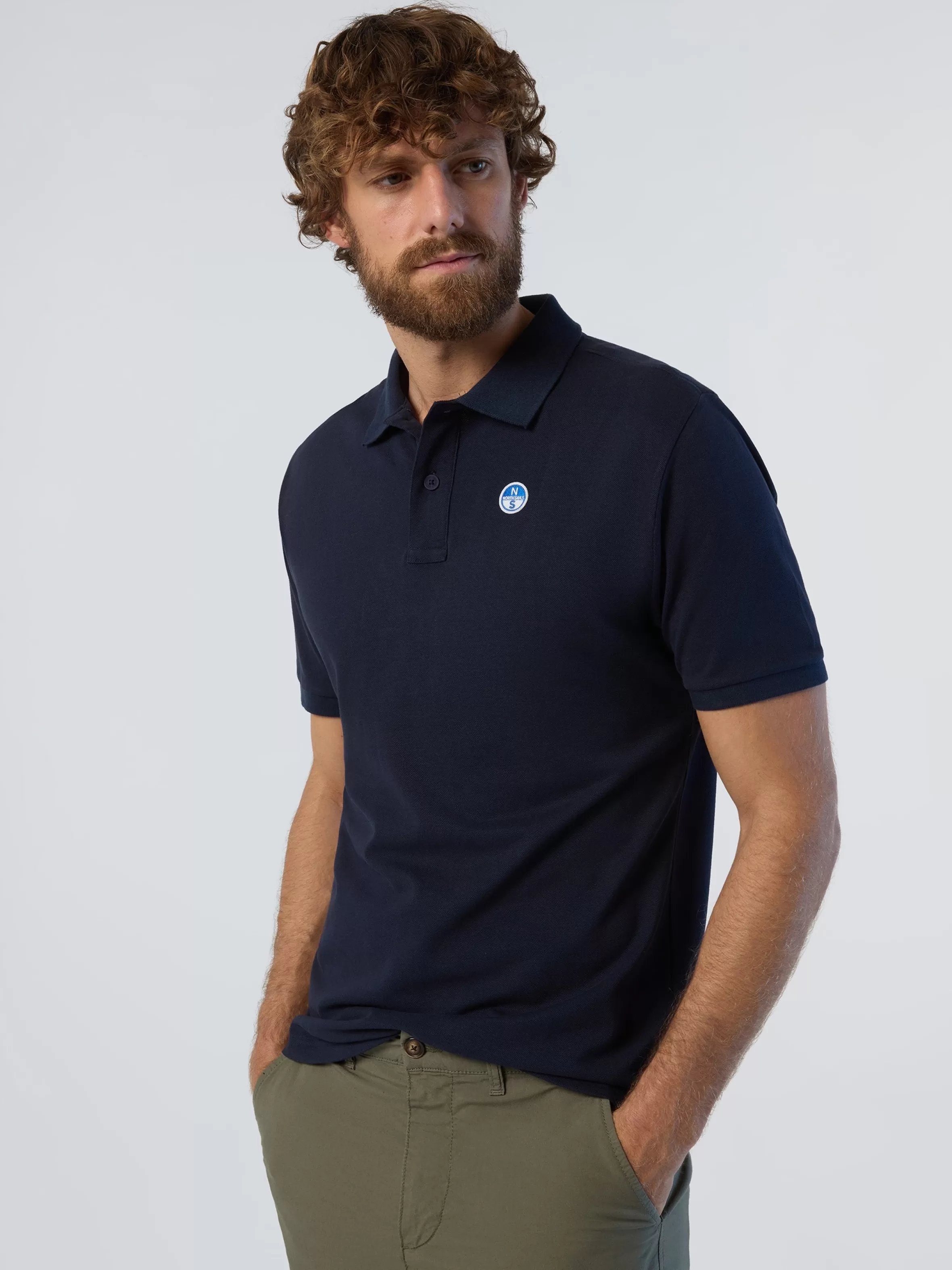 Uomo North Sails Polo Con Patch Logo