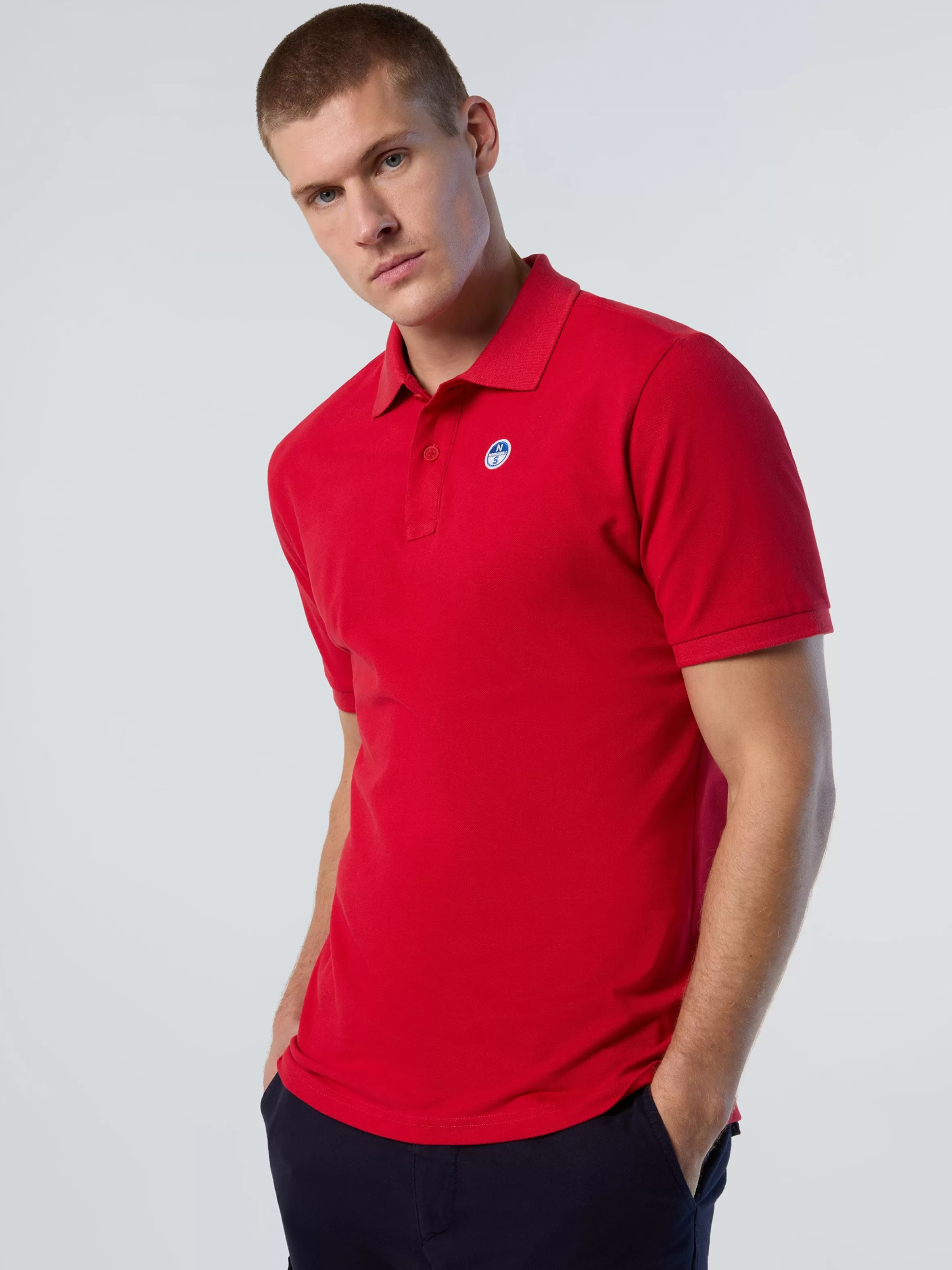 Uomo North Sails Polo Con Patch Logo