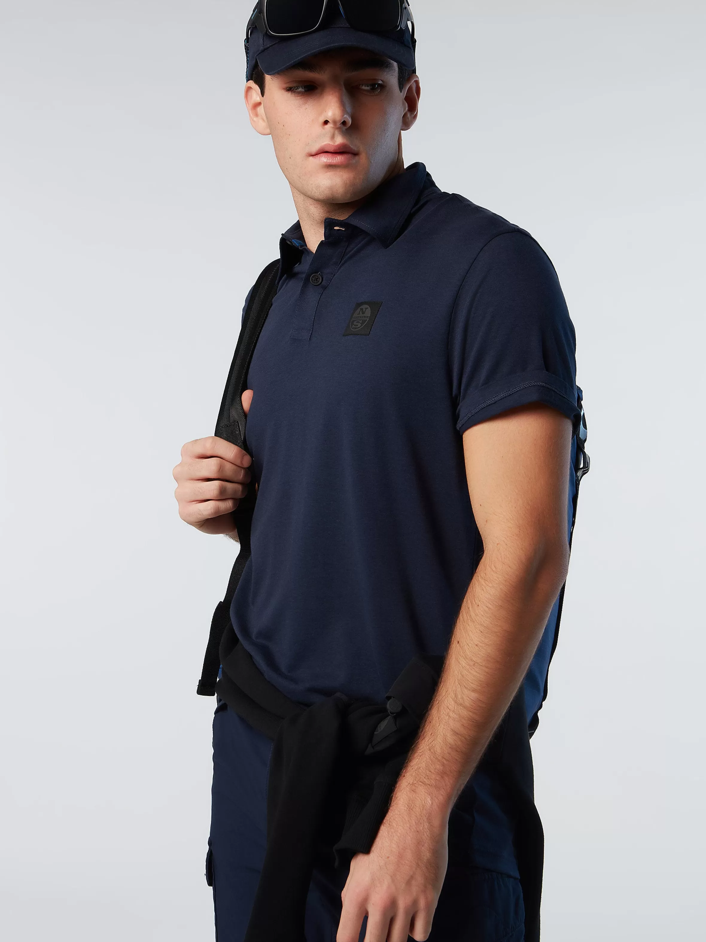 Uomo North Sails Polo In Cotone E Tencel