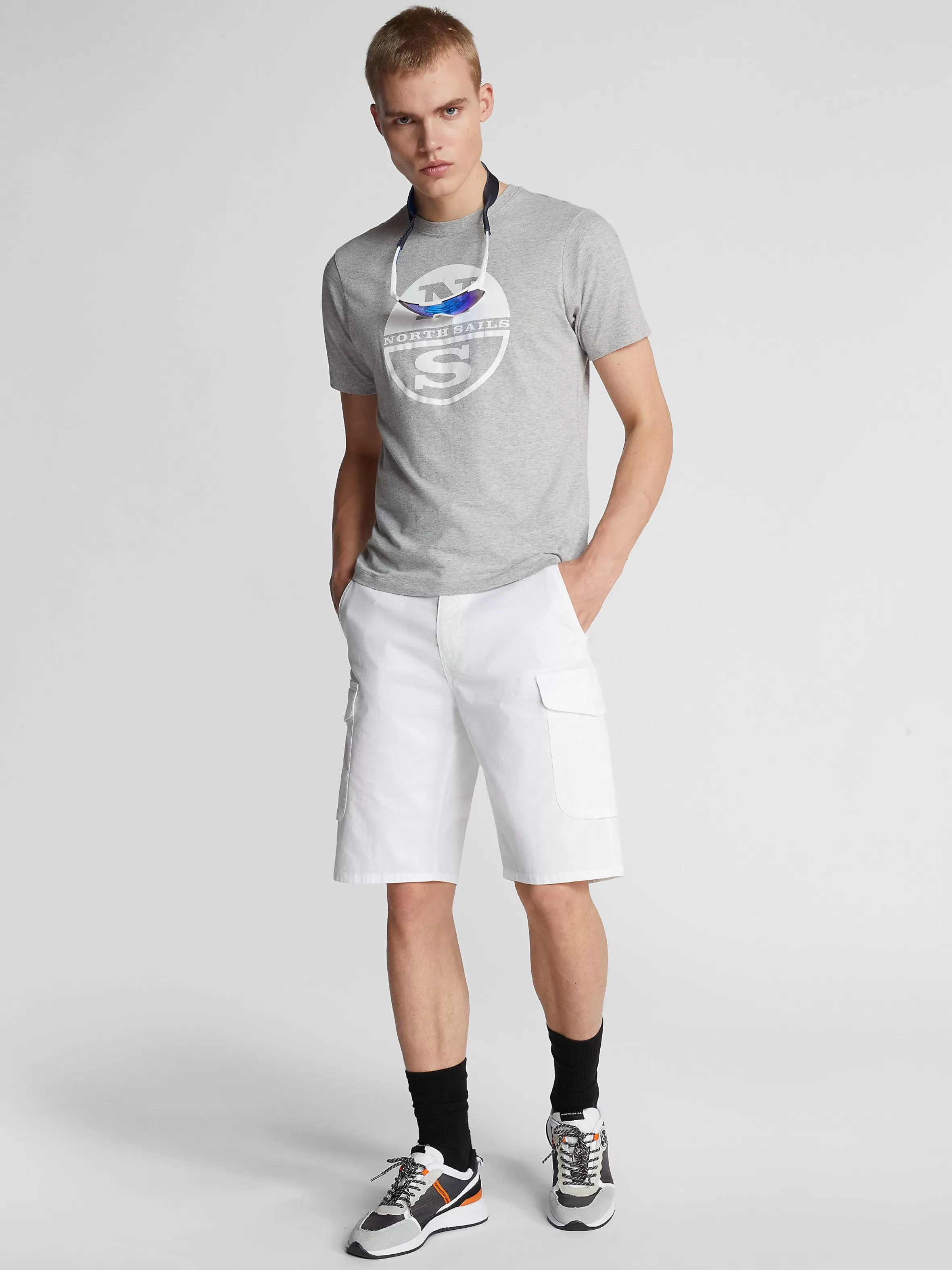 Uomo North Sails Poplin Cargo Shorts