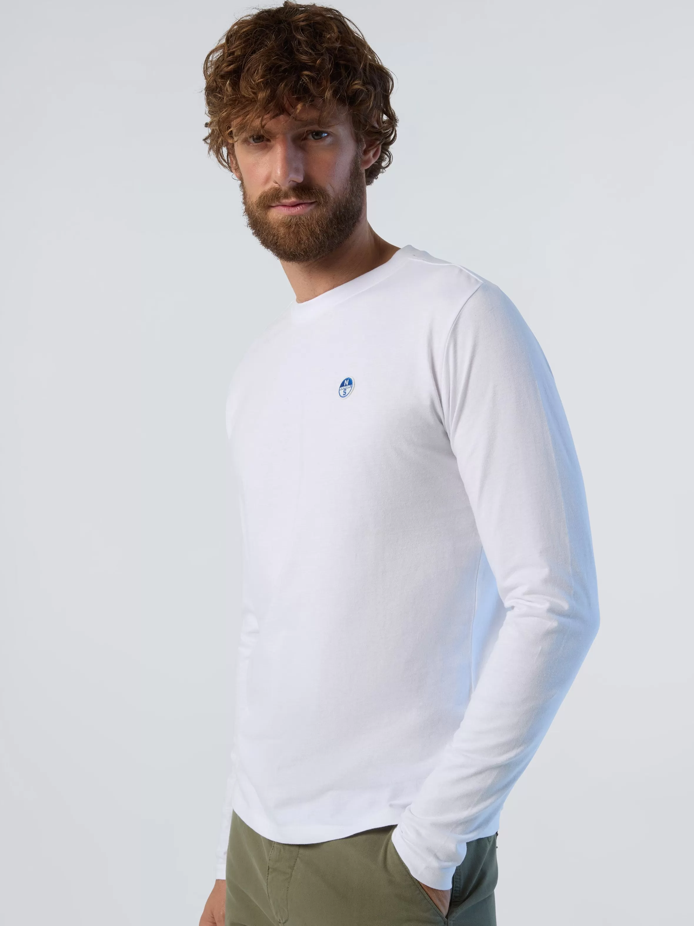 Uomo North Sails T-shirt A Maniche Lunghe