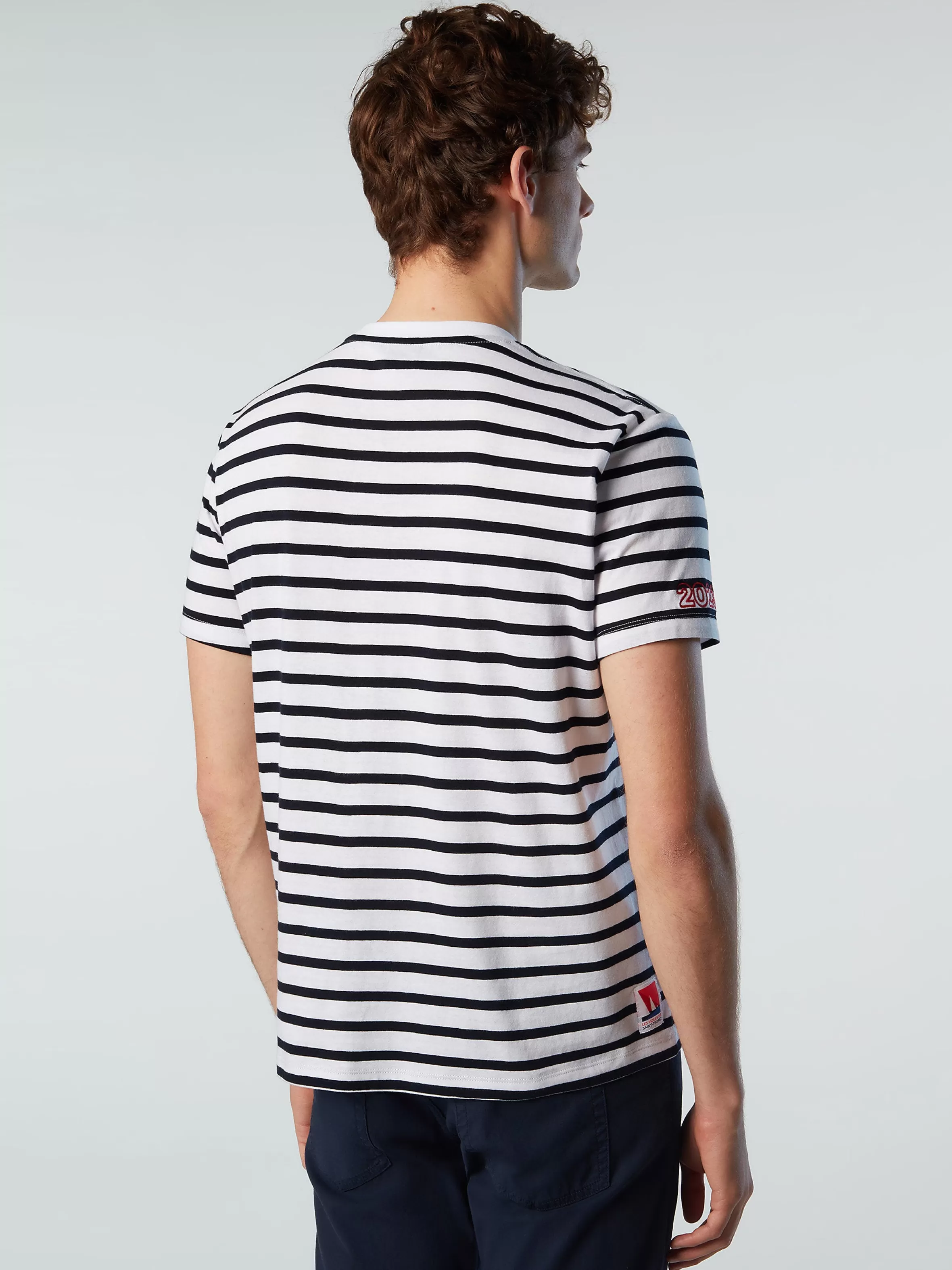 Uomo North Sails T-shirt A Righe Saint-Tropez