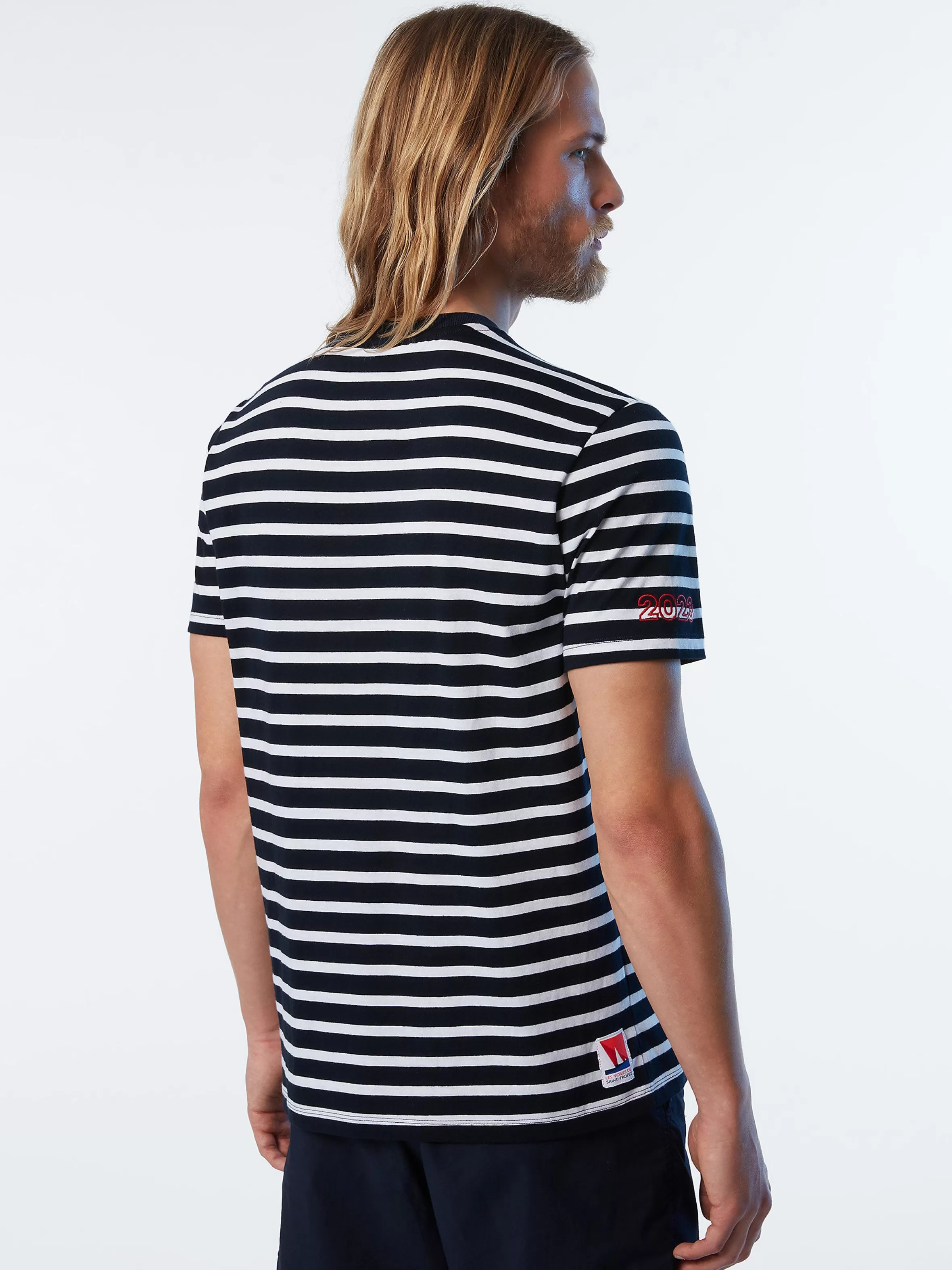 Uomo North Sails T-shirt A Righe Saint-Tropez