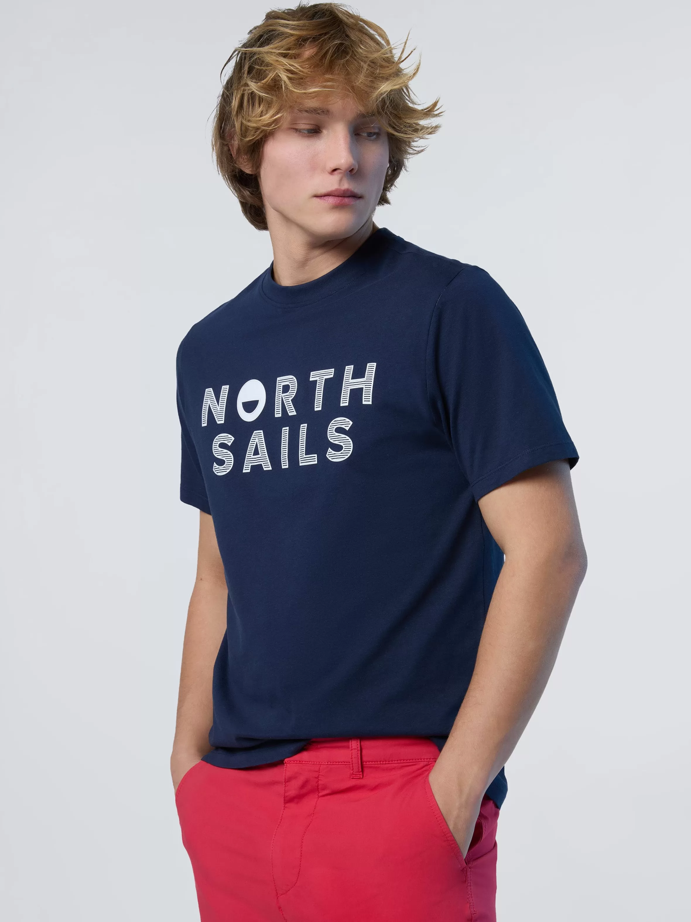 Uomo North Sails T-shirt Con Logo Stampato