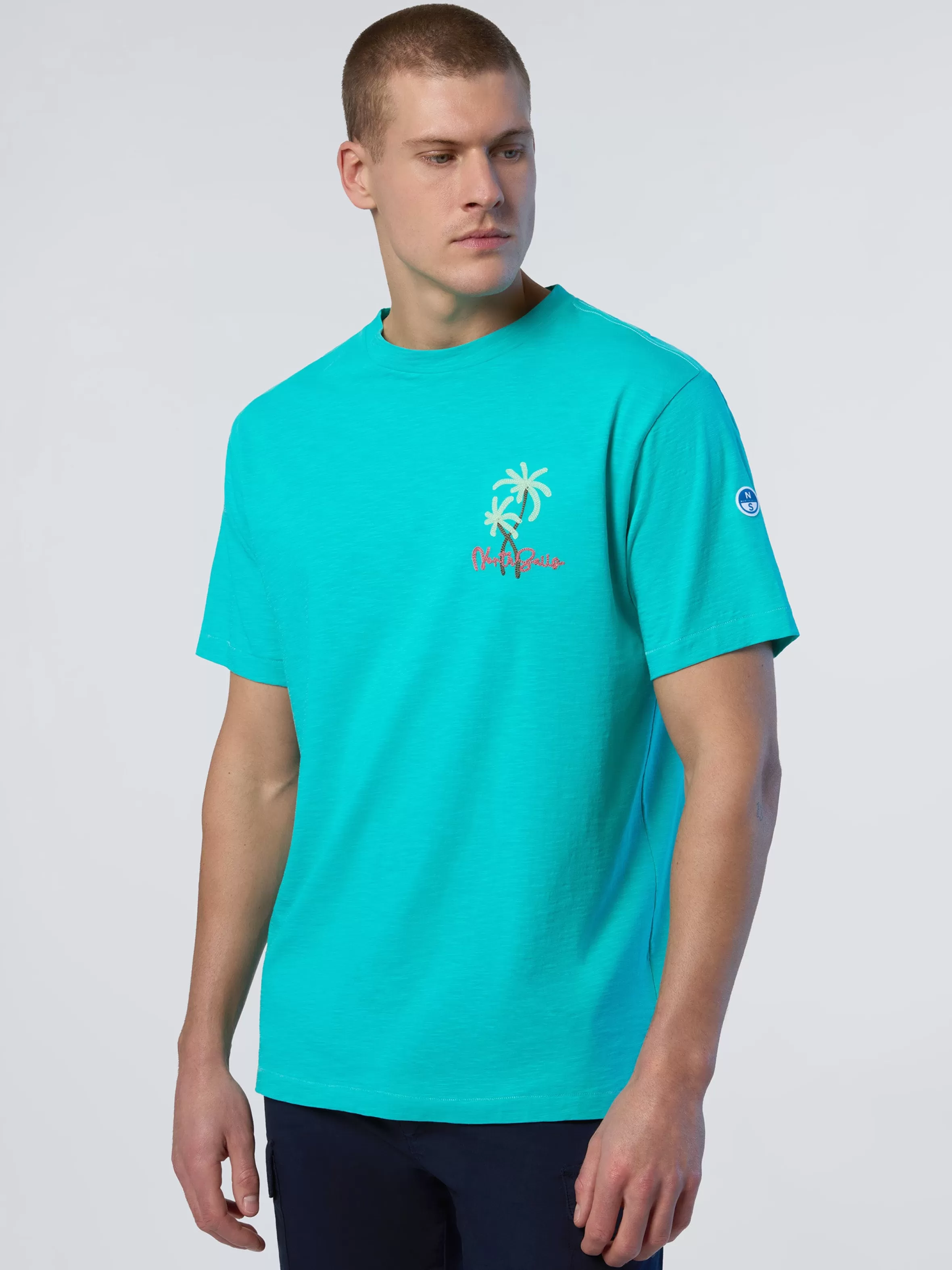 Uomo North Sails T-shirt Con Ricamo