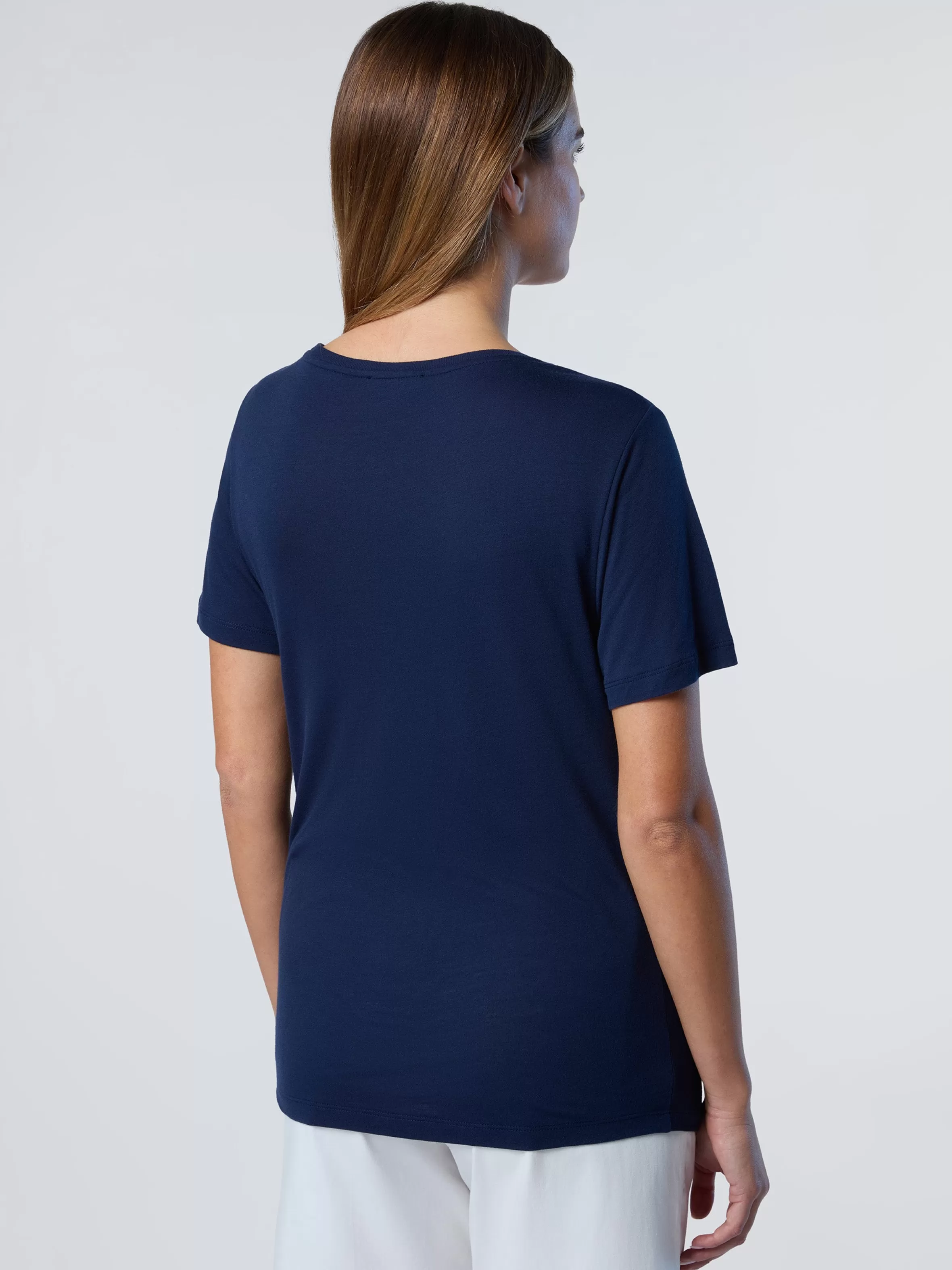 Donna North Sails T-shirt Con Scollo A V