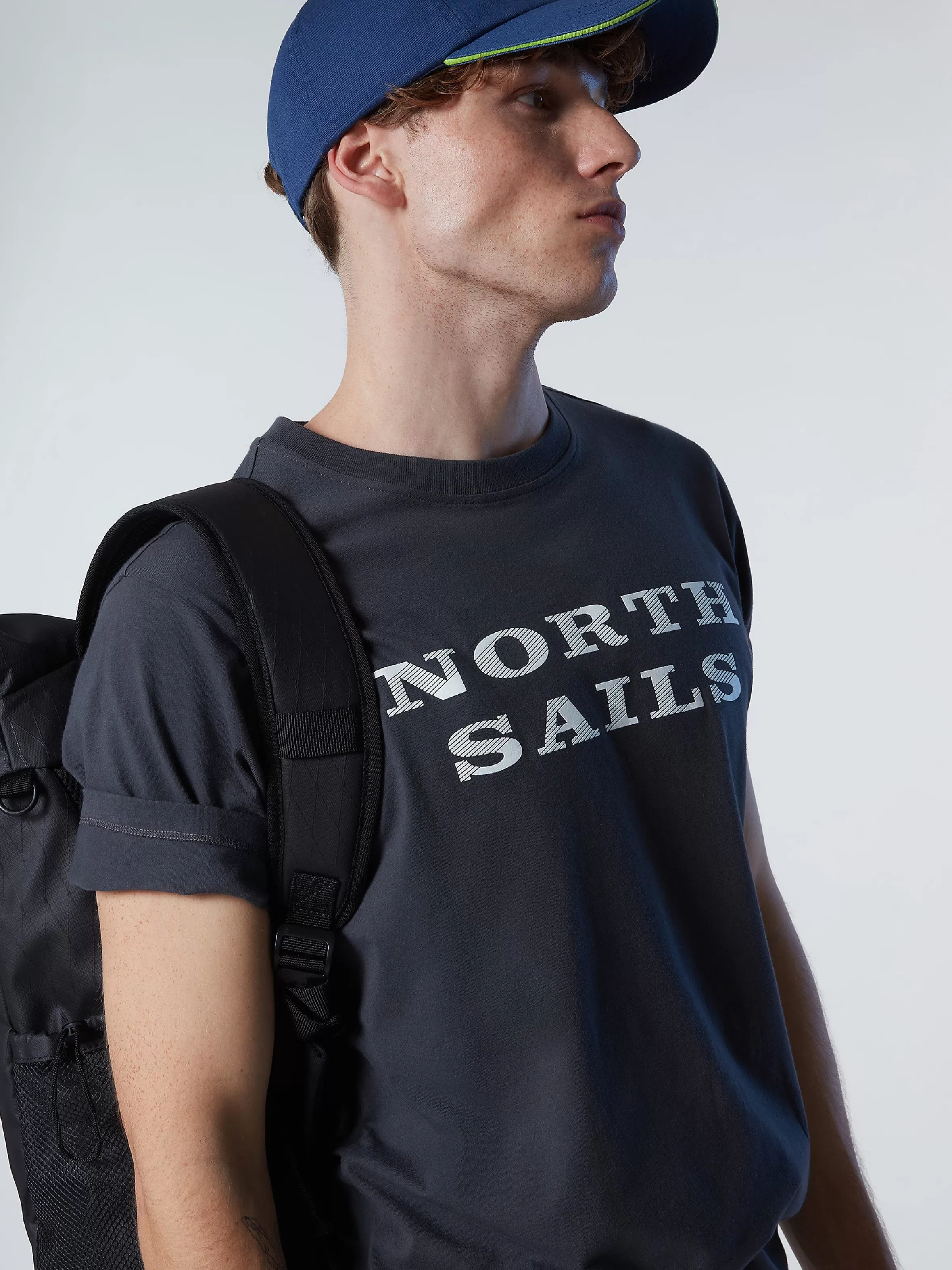 Uomo North Sails T-shirt Con Stampa Lettering