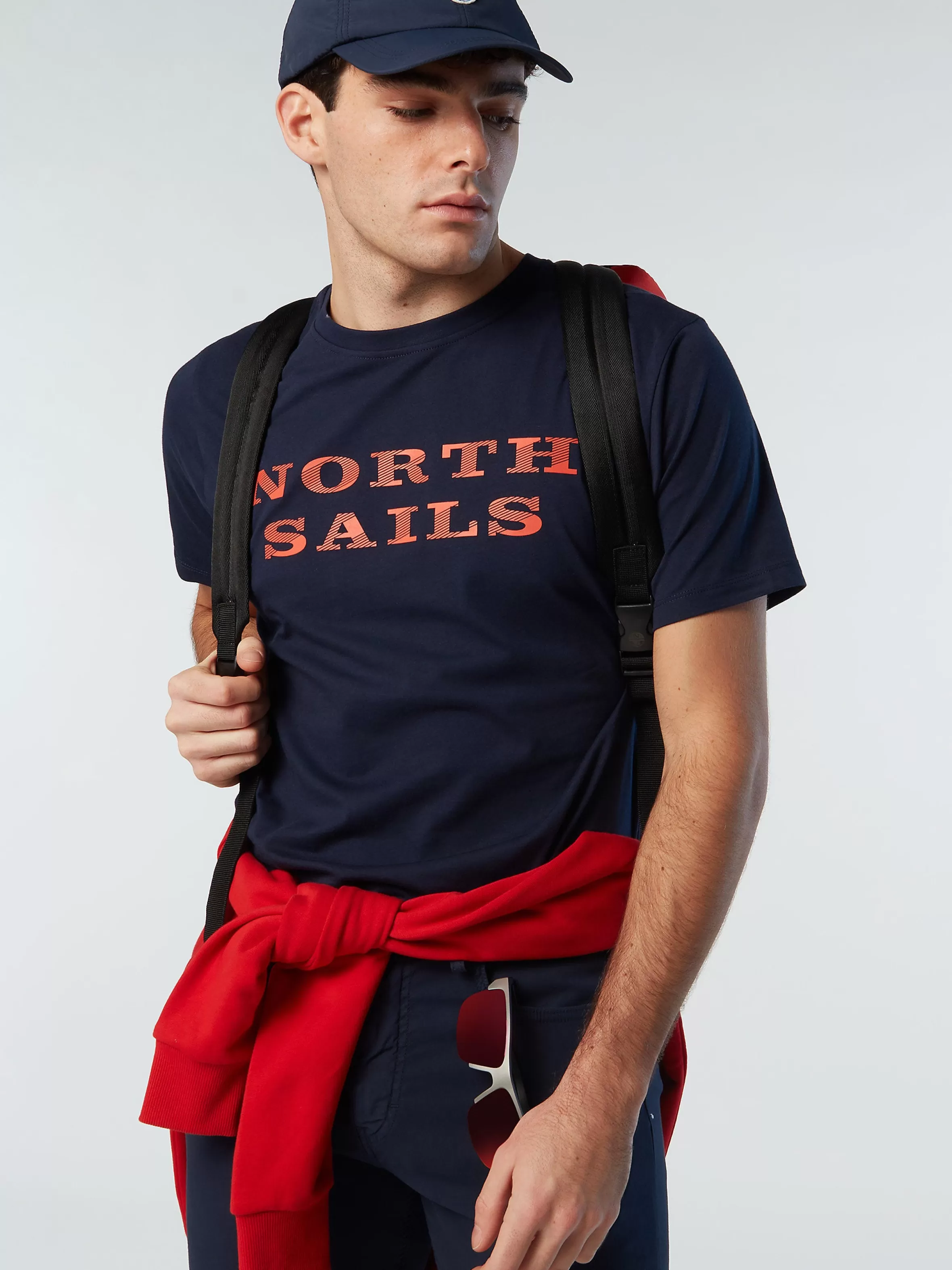 Uomo North Sails T-shirt Con Stampa Lettering