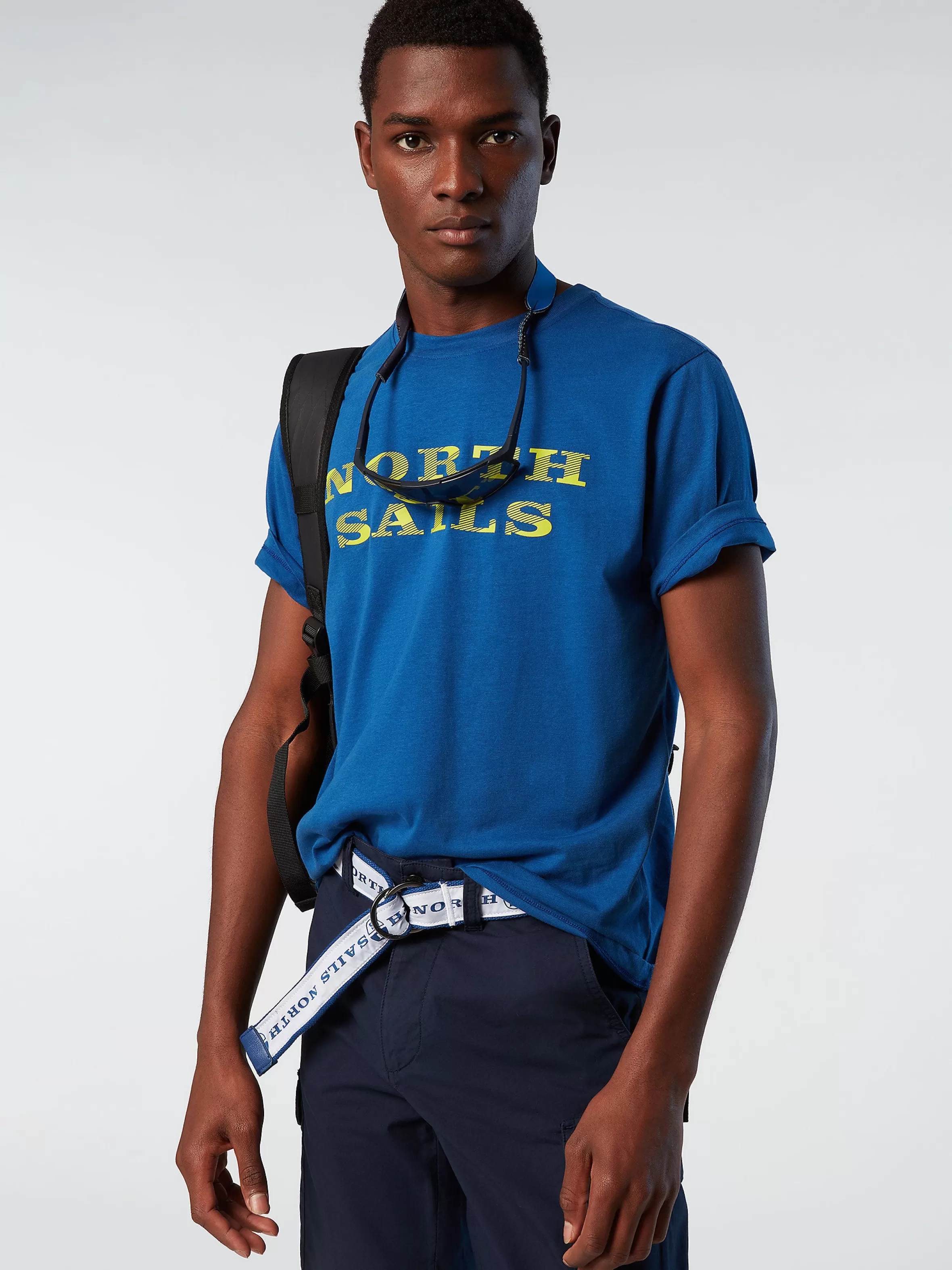 Uomo North Sails T-shirt Con Stampa Lettering