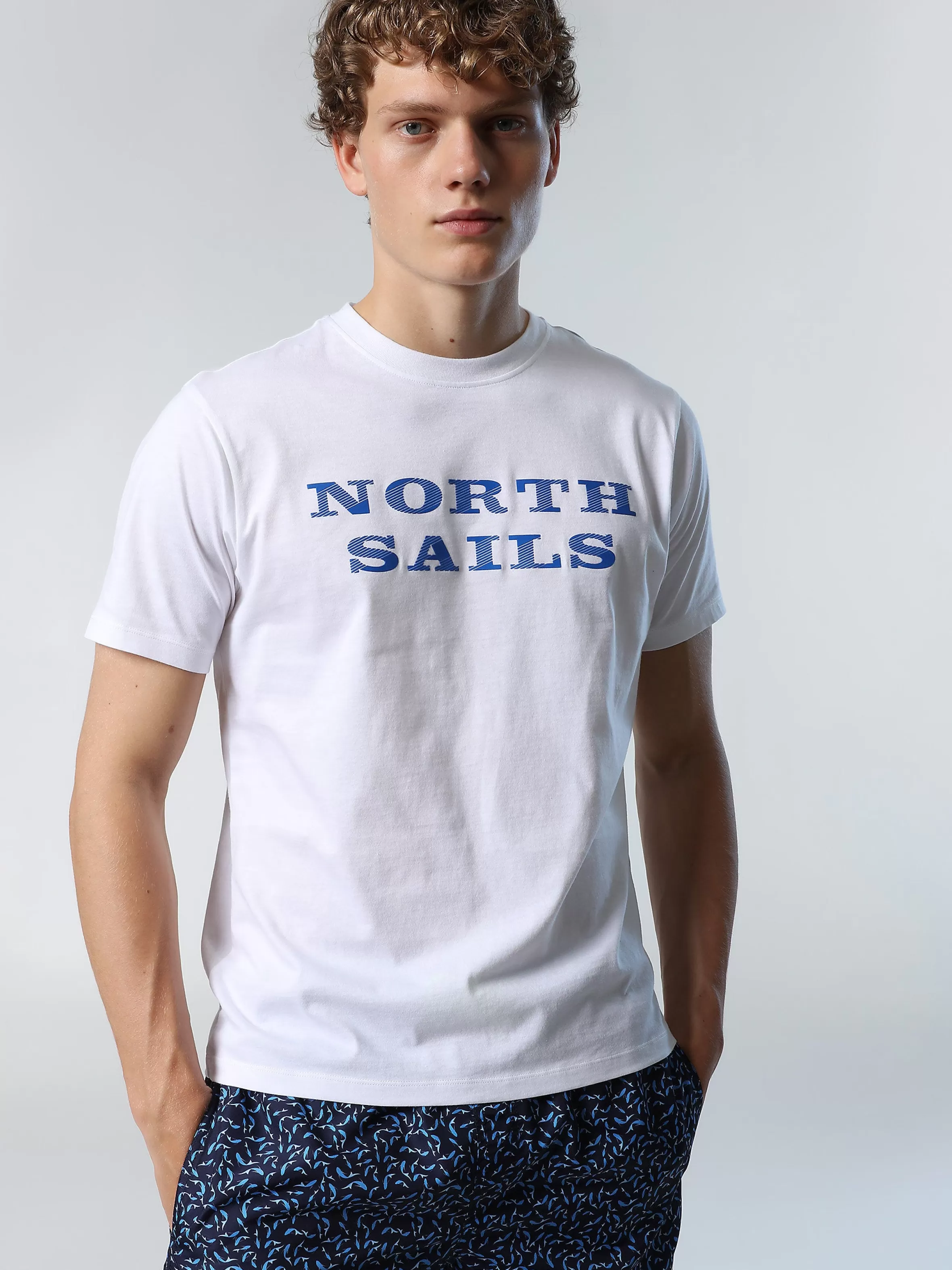 Uomo North Sails T-shirt Con Stampa Lettering