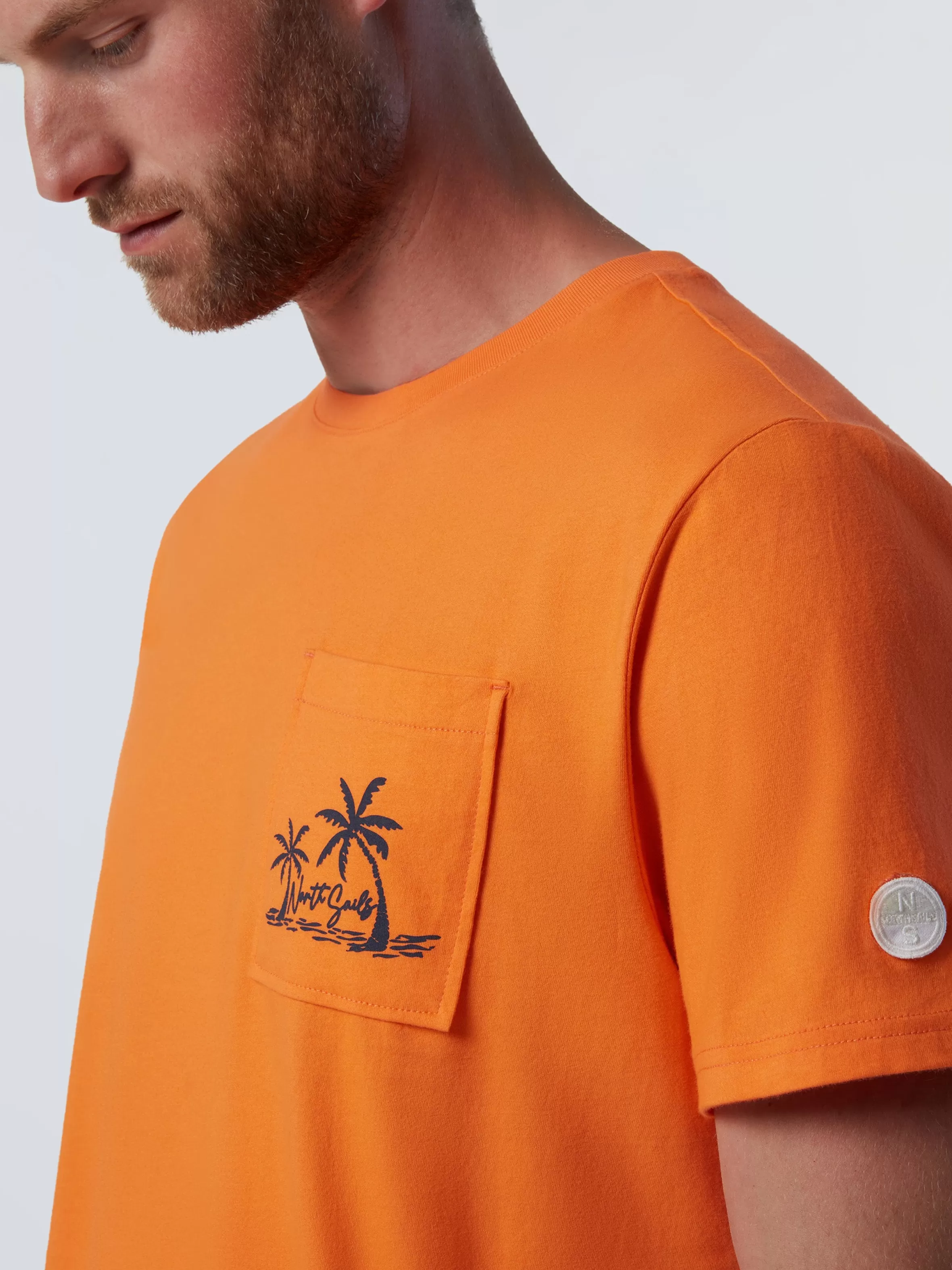 Uomo North Sails T-shirt Con Stampa Palme