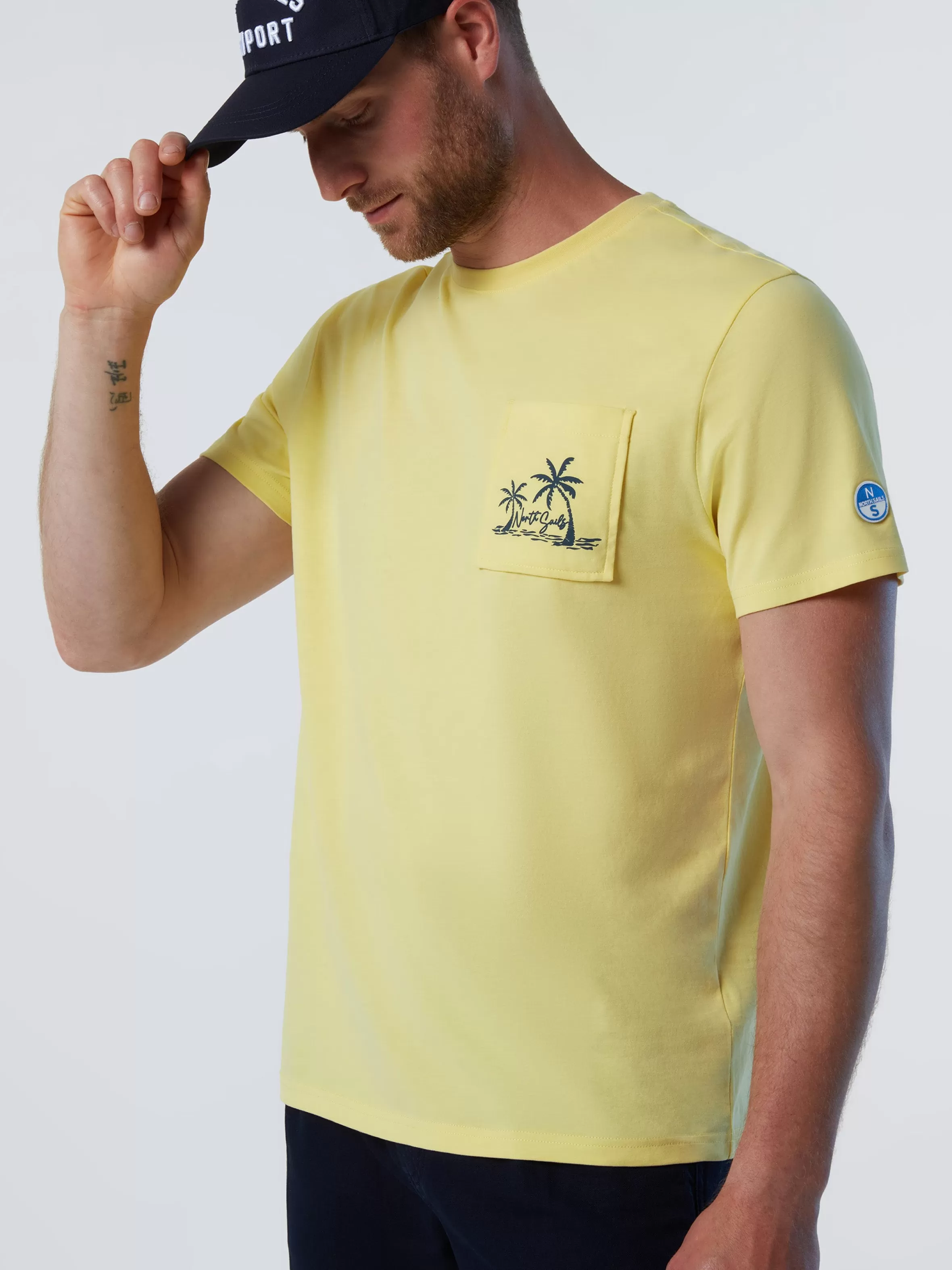 Uomo North Sails T-shirt Con Stampa Palme