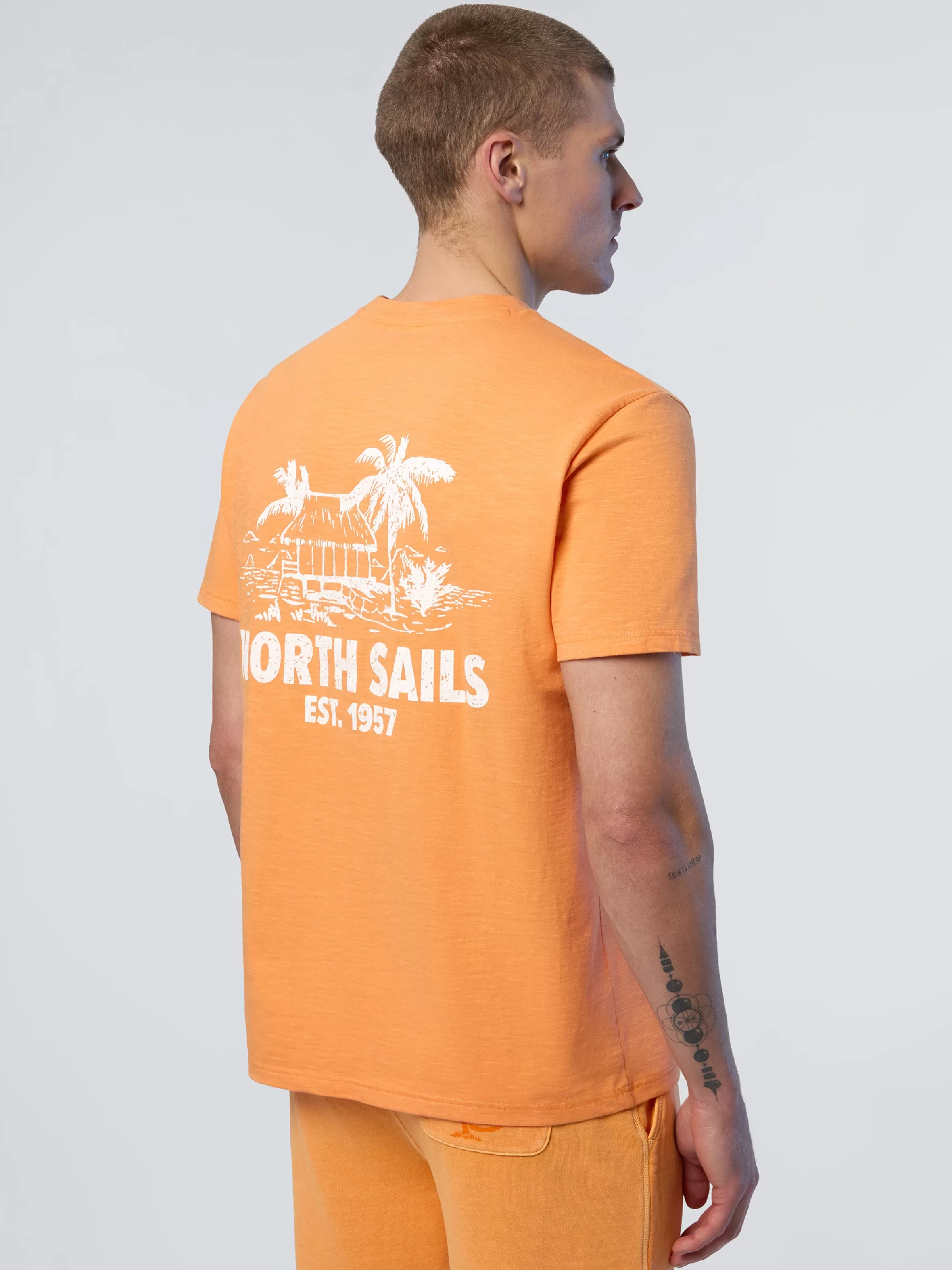 Uomo North Sails T-shirt Con Stampa Palme