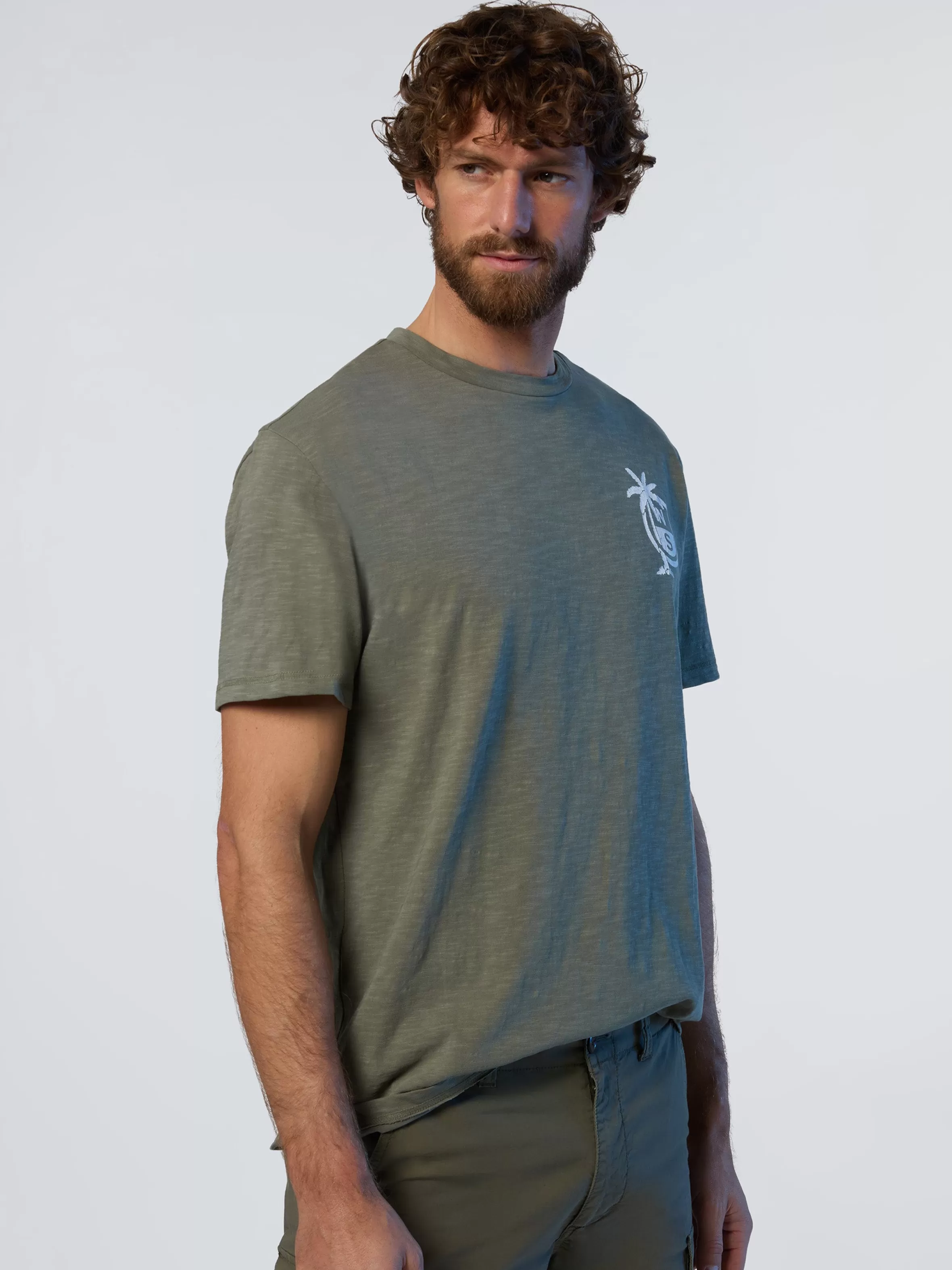 Uomo North Sails T-shirt Con Stampa Palme