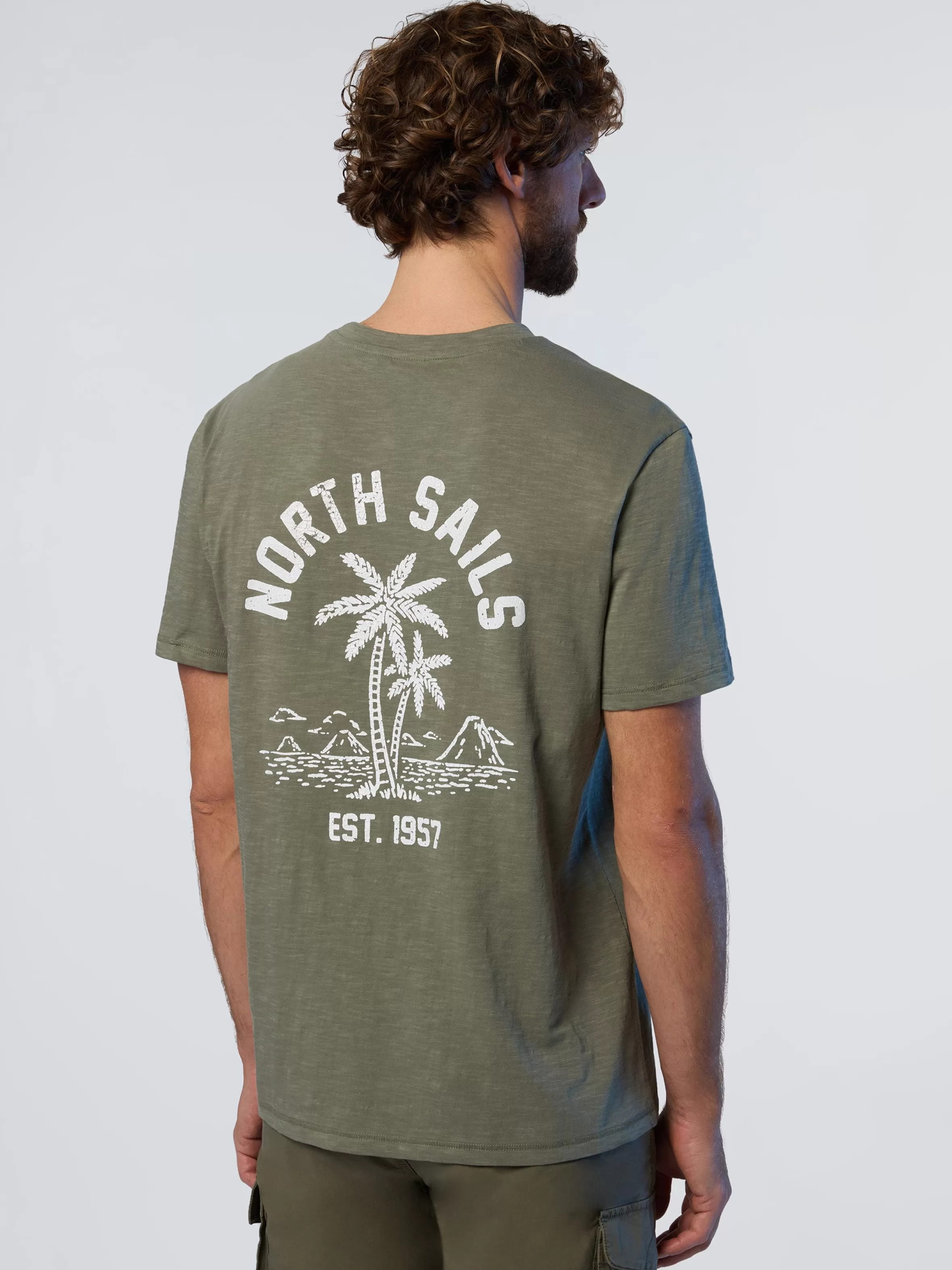 Uomo North Sails T-shirt Con Stampa Palme