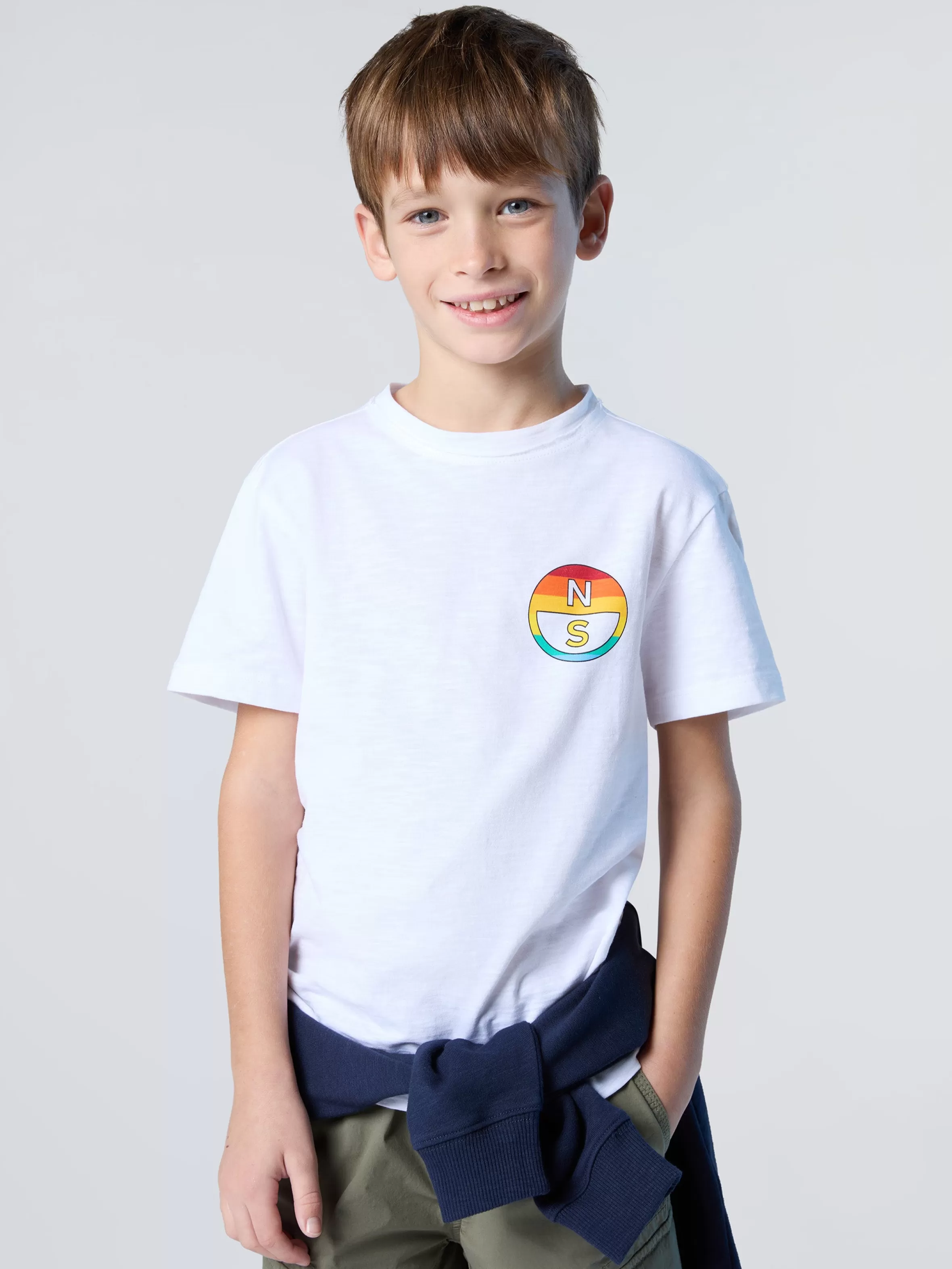 North Sails T-shirt Con Stampe Arcobaleno