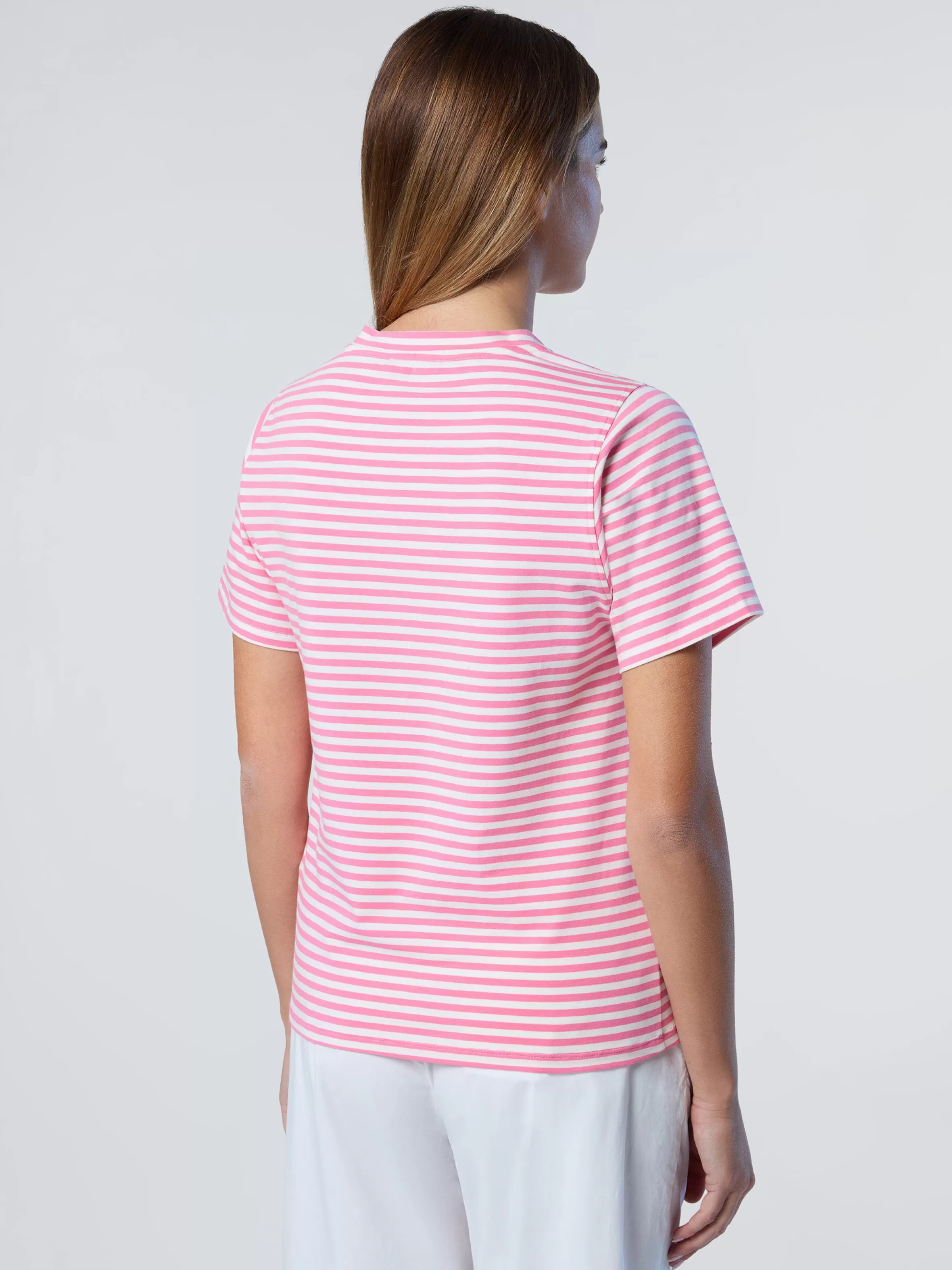 Donna North Sails T-shirt In Modal A Righe