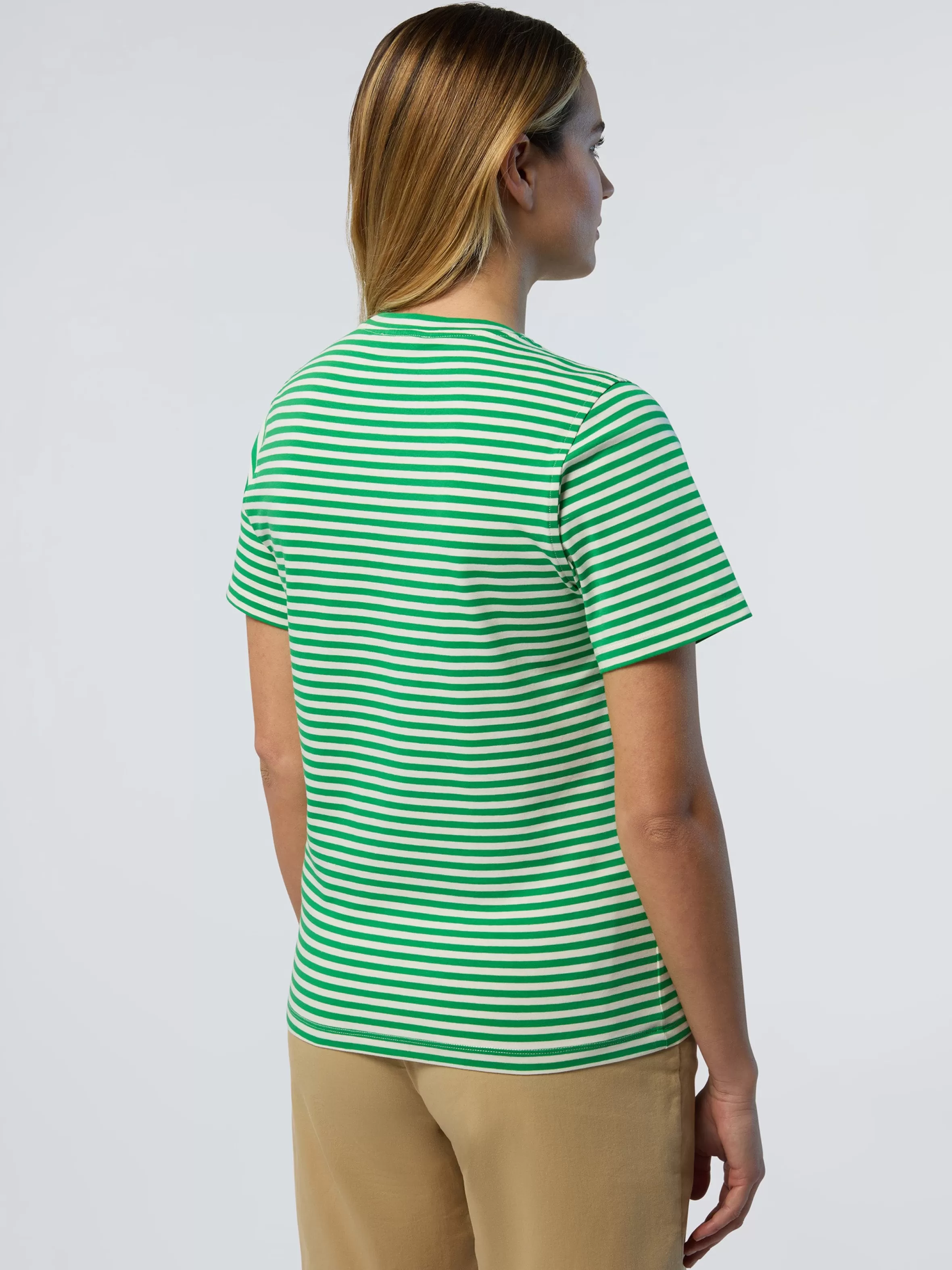 Donna North Sails T-shirt In Modal A Righe